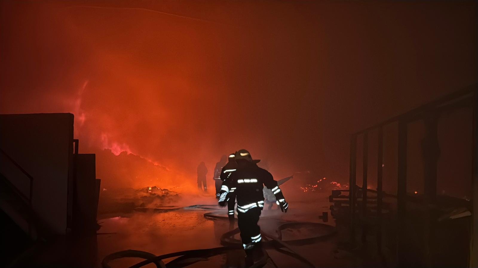 Gaziantep'te ambalaj fabrikasında yangın