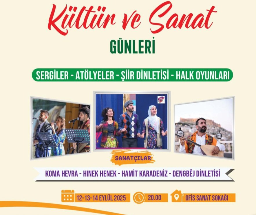 Diyarbakır'da 'Kültür ve Sanat Günleri' etkinlikleri başlıyor 