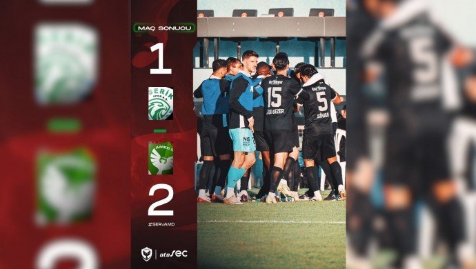 Amedspor Serikspor’u 2-1 yendi