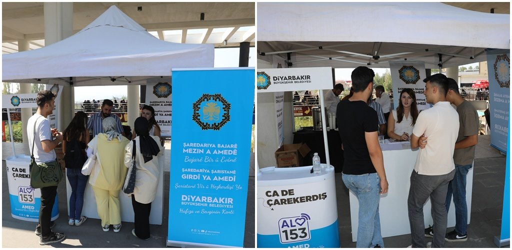 Diyarbakır’da Üniversite öğrencileri ‘Hoş geldin’ standında ağırlanıyor